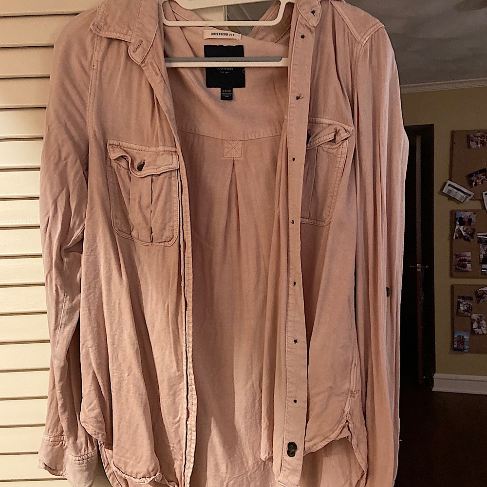 American Eagle boyfriend fit button up